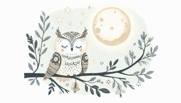 Download Sleepy Moon Owl - Sleepy moon Collection