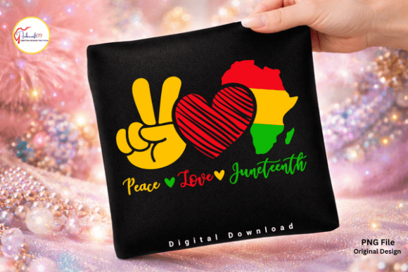Download Black Pride Peace Love Juneteenth PNG - Black pride Collection