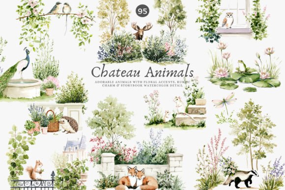 Download Chateau Animals Rustic Decor Clipart - Rustic decor Collection