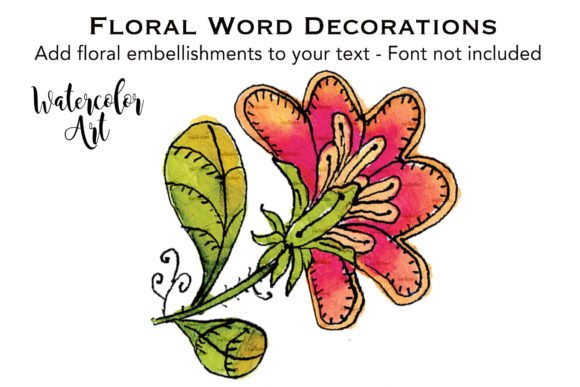 Download Watercolor Flower Orange 6 Petals - Petals Collection