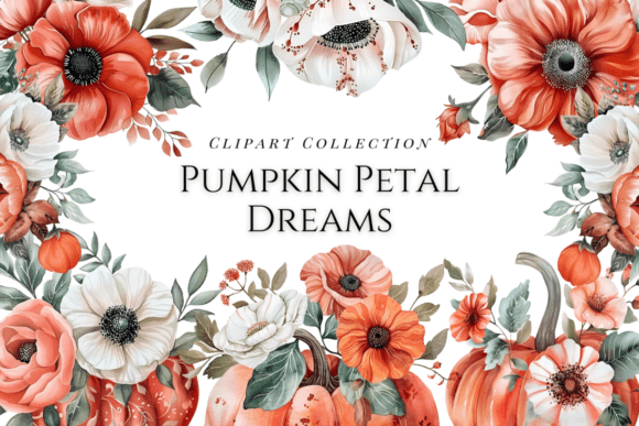 Download Watercolor Fall Clipart Pumpkin Petals - Petals Collection