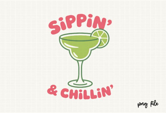 Download Hand Drawn Line Art Summer Cocktail SVG - Premium Bundle