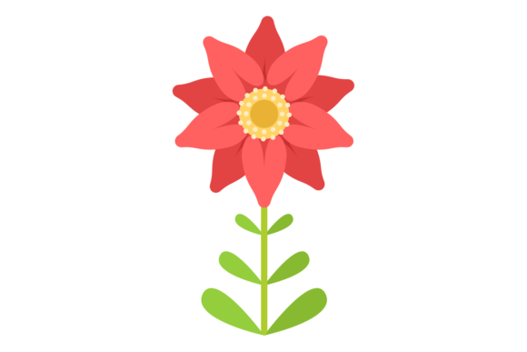 Download Flower with Red Petals. Growing Plant Wi - Petals Collection