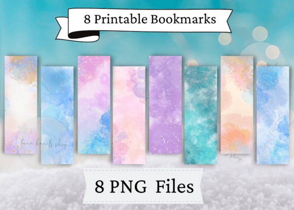 Download Alcohol Ink Printable Bookmarks| PNG - Premium Resources